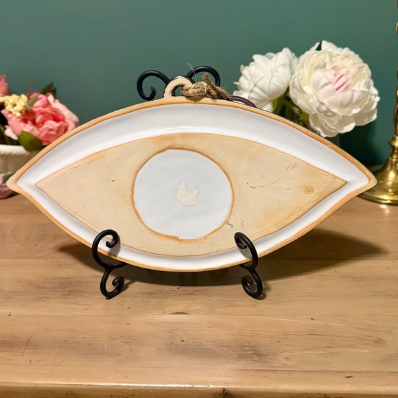 Ceramic Evil Eye Wall Hanging Bella Grace Interiors Protection Dec - Picture 3 of 6